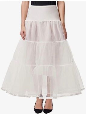 GRACE KARIN Women's Ankle Length Petticoats Skirts Wedding Half Slips Crinoline